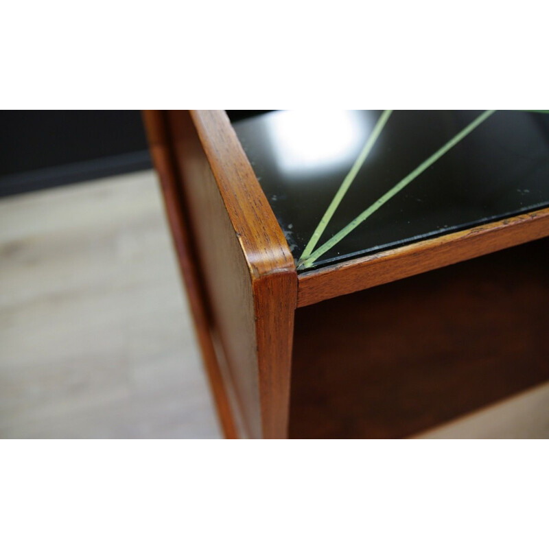 Vintage cabinet in teak with mirror