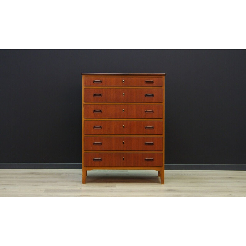 Vintage Danish chest of drawers in teak