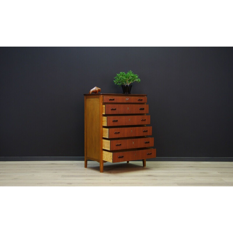 Vintage Danish chest of drawers in teak