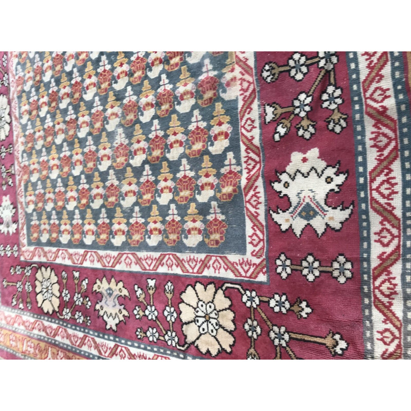 Vintage French Algerian carpet in wool
