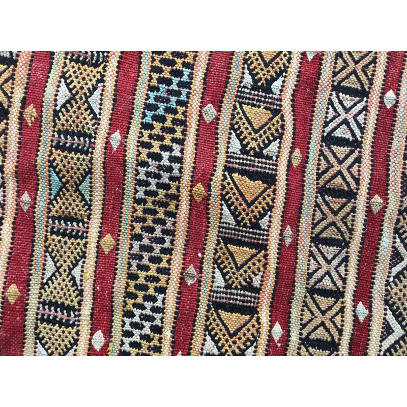 Vintage Kilim carpet Morocco Berber