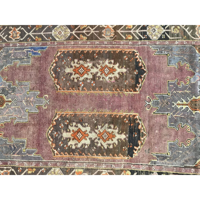 Vintage Turkish carpet made of wool