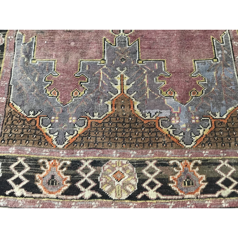 Vintage Turkish carpet made of wool