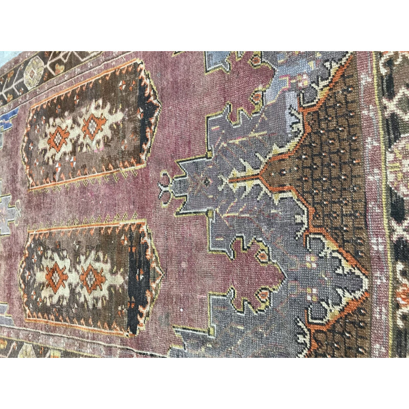 Vintage Turkish carpet made of wool