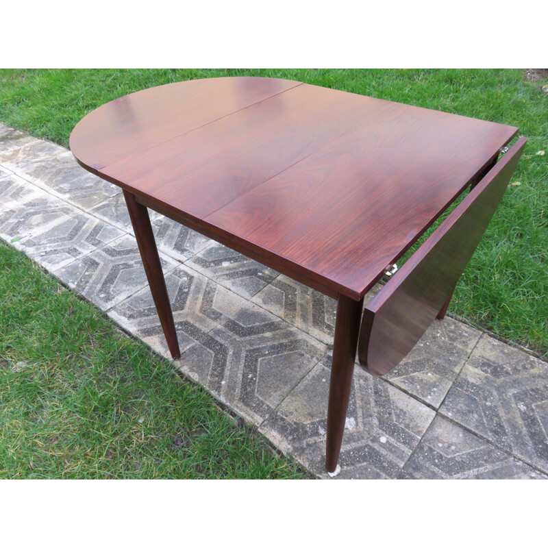 Vintage extendable rosewood table Denmark 1960