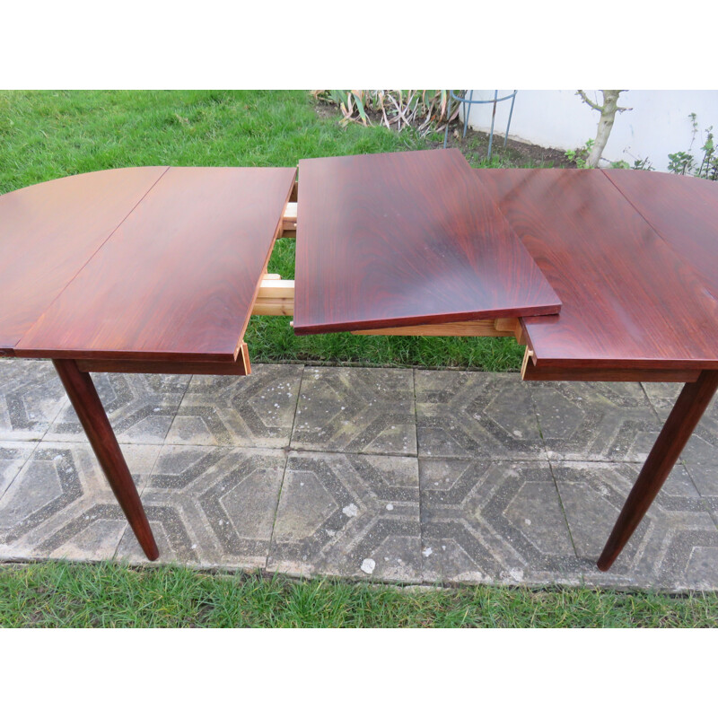 Vintage extendable rosewood table Denmark 1960