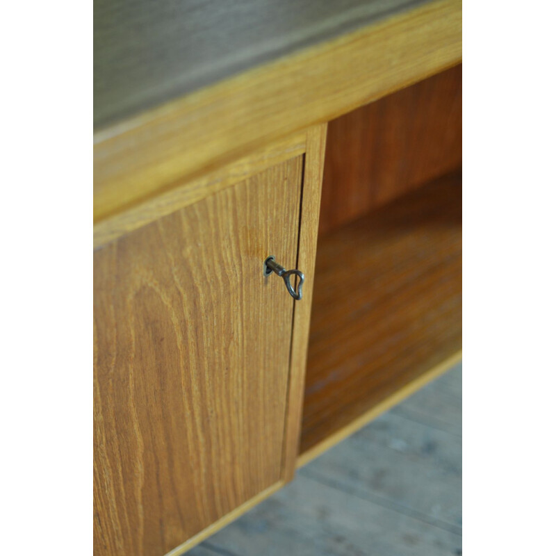 Vintage scandinavian desk for Faarup in brown teak 1960