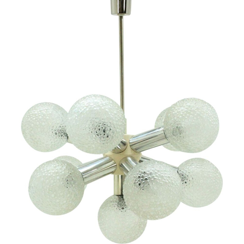 Vintage German chandelier "Sputnik" by VEB