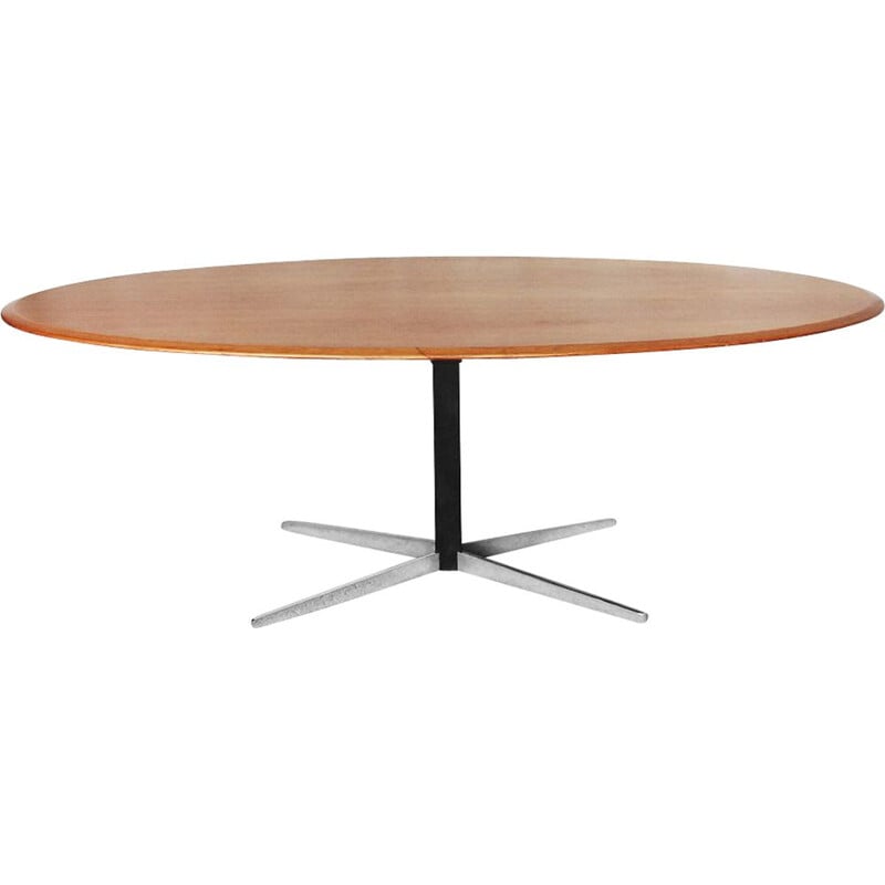 Vintage oval table by J.M. Thomas for Wilhelm Renz