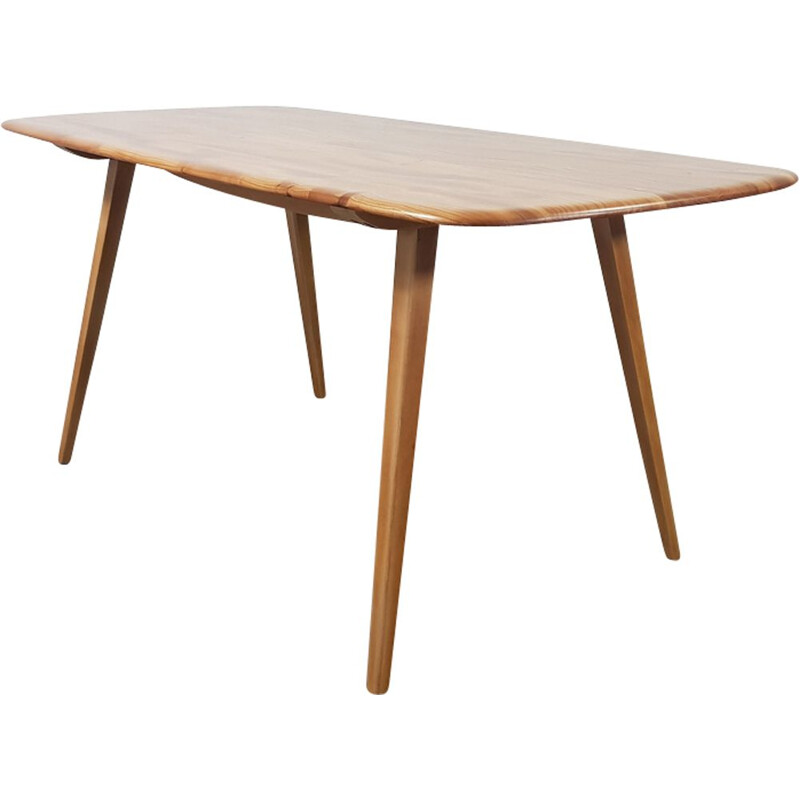 Vintage plank dining table by Lucian Ercolani for Ercol