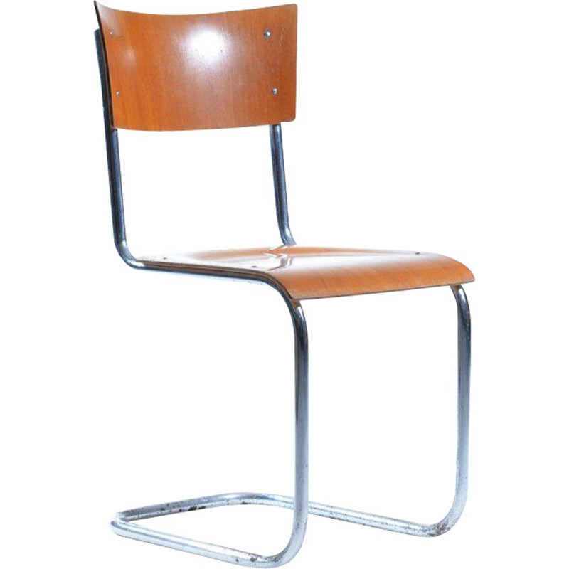Cadeira de madeira Vintage de Mart Stam