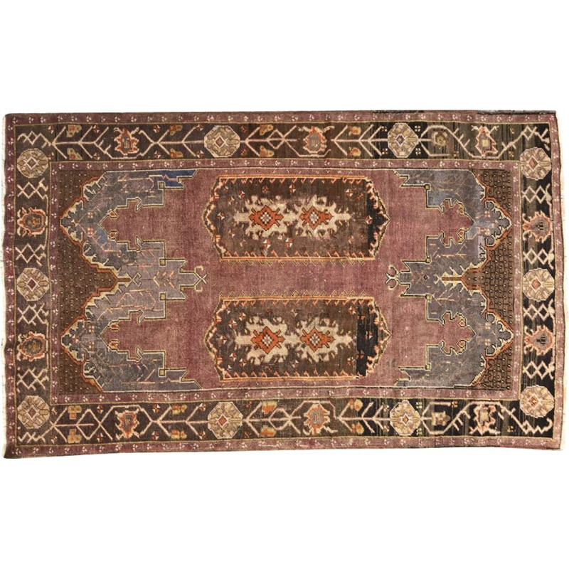 Vintage Turkish carpet made of wool