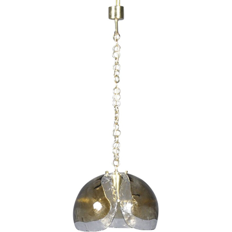 Vintage Murano glass pendant light by Kaiser