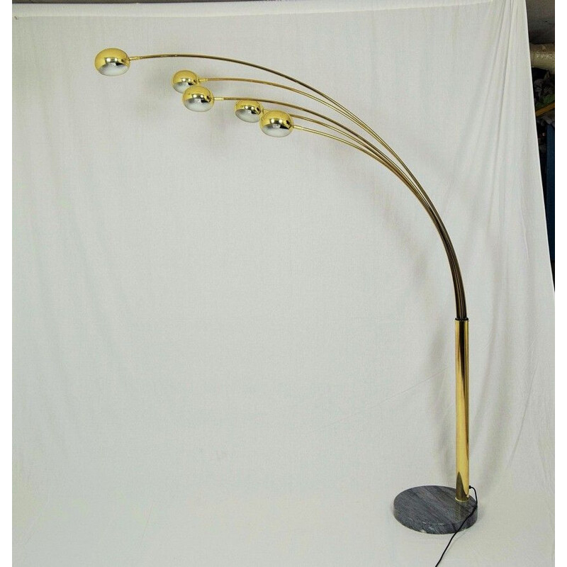 Vintage 5-arm floor lamp by Harvey Guzzini