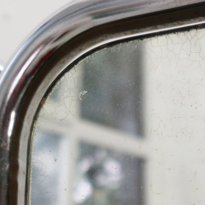 Miroir triptyque vintage en métal