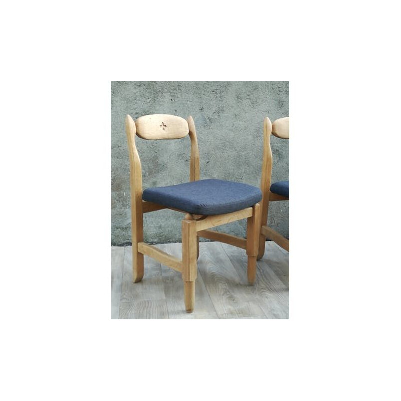 Suite de 6 chaises Lorraine par Guillerme et Chambron