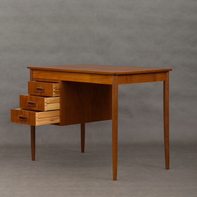 Vintage small Danish desk in teak