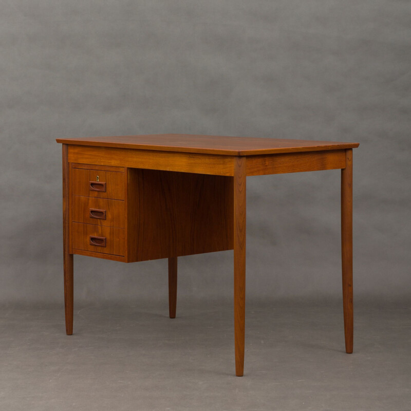 Vintage small Danish desk in teak