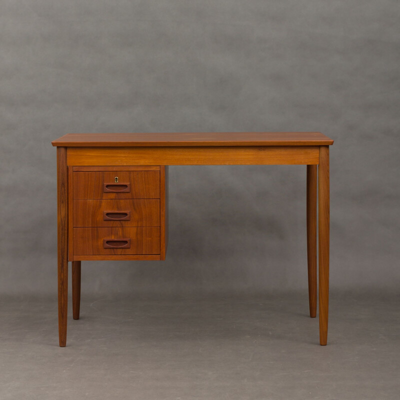 Vintage small Danish desk in teak