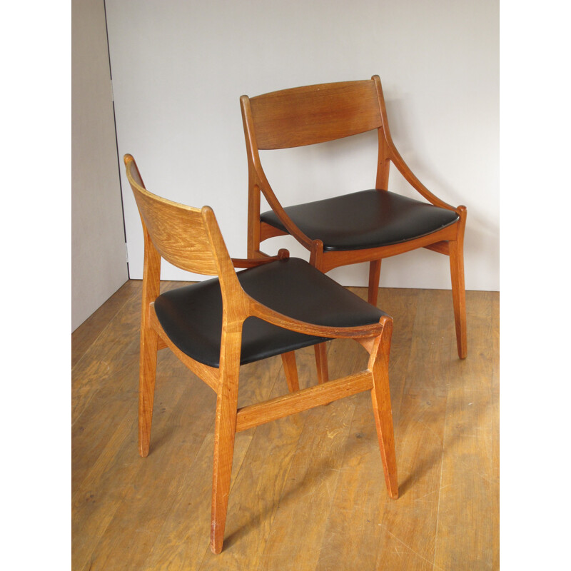 4 chairs in teak, Vestervig ERIKSEN - 1960s