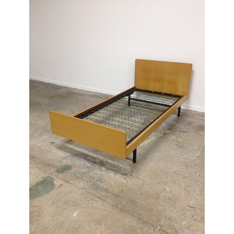 Daybed in ashwood and metal, ARP (Motte, Mortier, Guariche) - 1960s