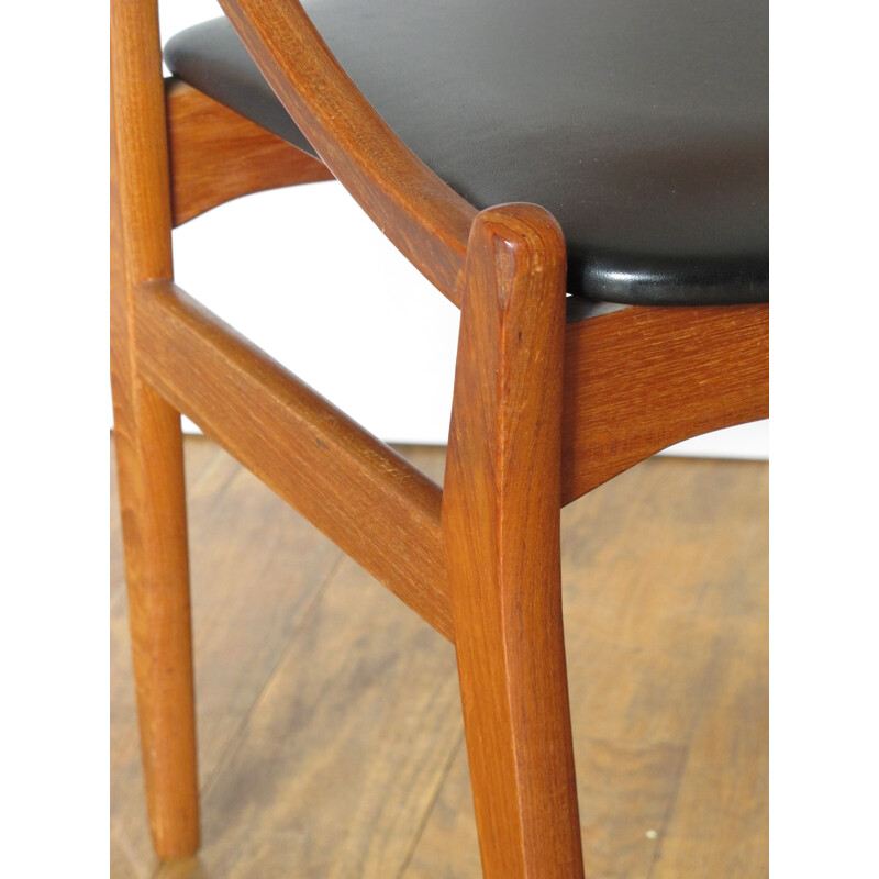 4 chairs in teak, Vestervig ERIKSEN - 1960s