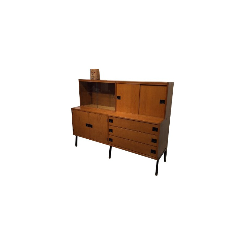 Sideboard in oakwood and metal, ARP - 1960s