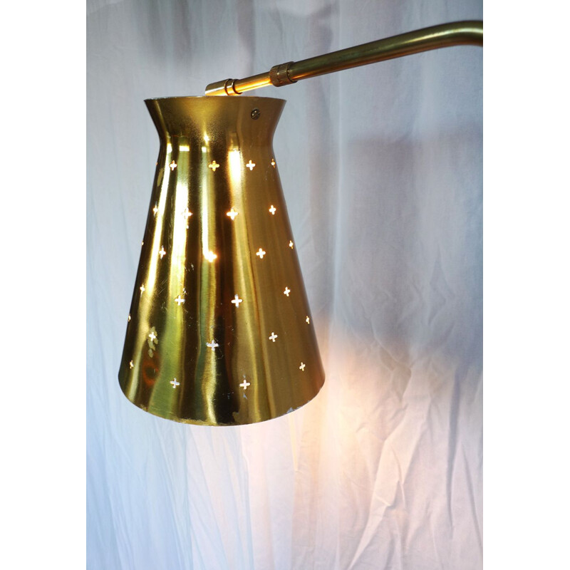 Vintage Duitse bronzen vloerlamp
