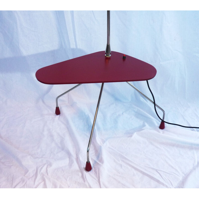 Vintage floor lamp with tablet