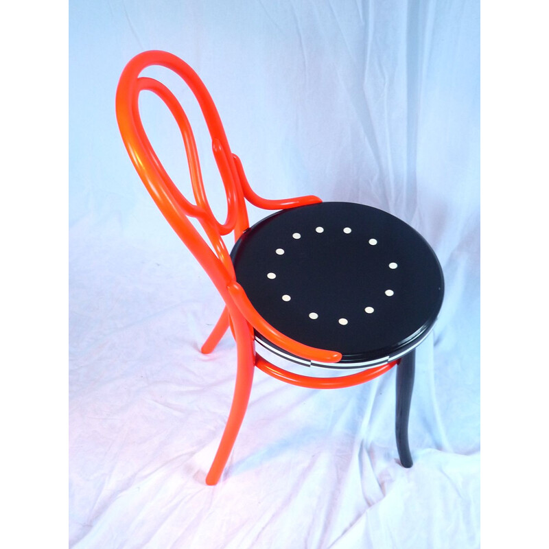 Vintage red chair by Thonet