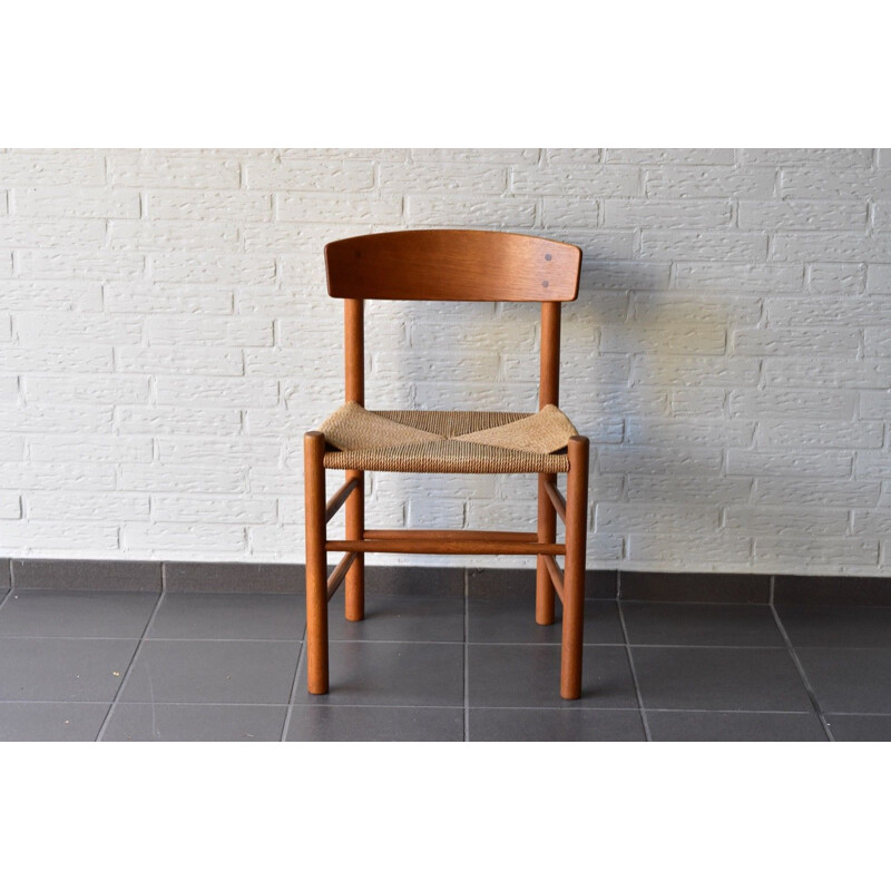 Vintage chair J39 in oak by Børge Mogensen for FDB Mobler