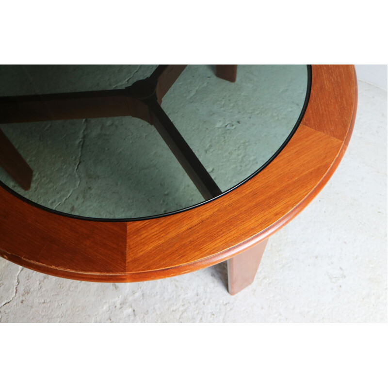 Vintage English circular coffee table by G Plan