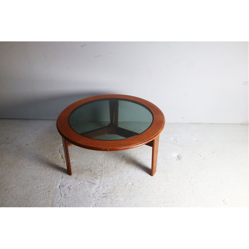 Table basse vintage circulaire anglaise par G Plan