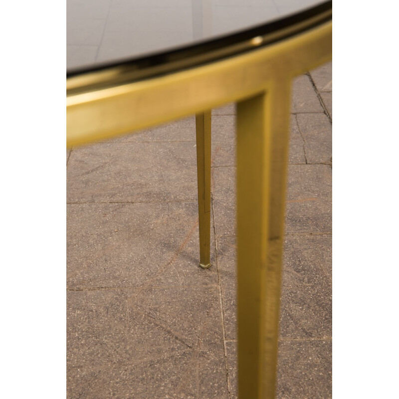 Vintage golden table in brass by Vereinigte Werkstätten 1960