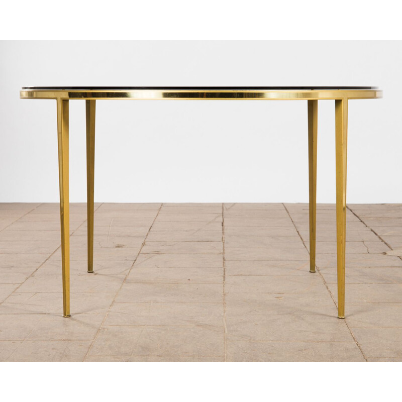 Vintage golden table in brass by Vereinigte Werkstätten 1960