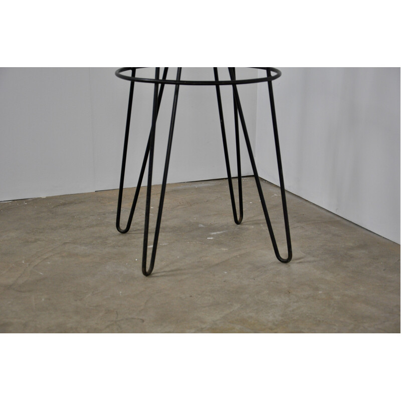 Vintage Astrobal coat rack by Roger Feraud in black metal