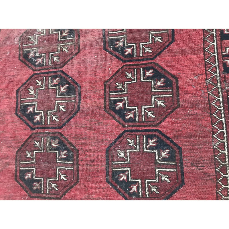 Vintage Afghan turkmen rug