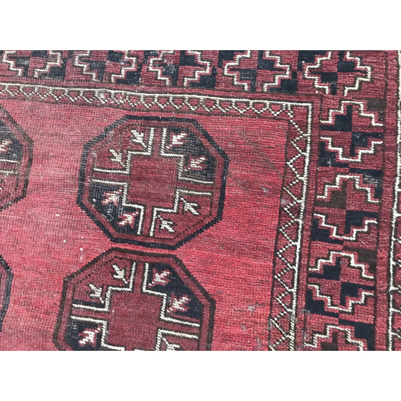 Vintage Afghan turkmen rug