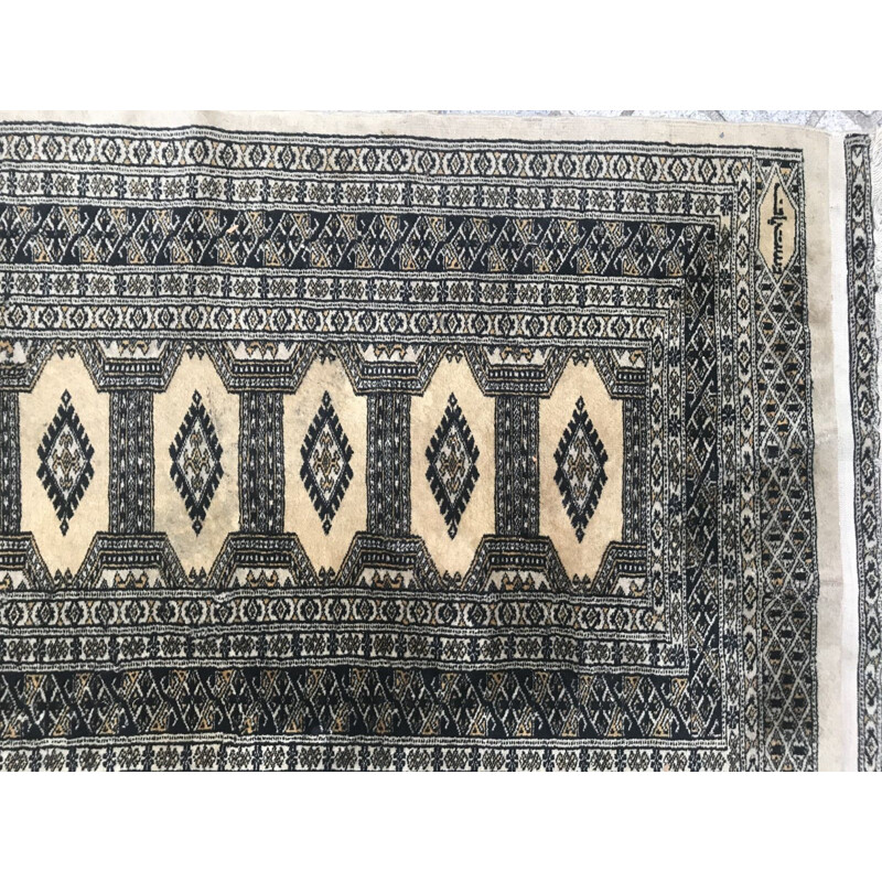 Tapis de couloir vintage pakistanais