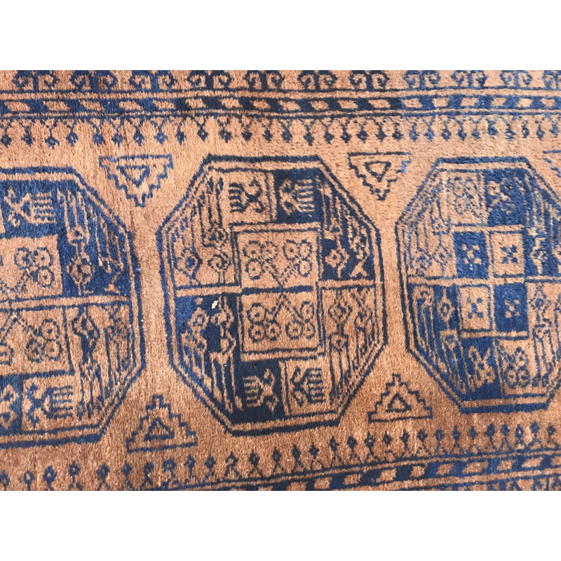 Vintage Afghan corridor rug
