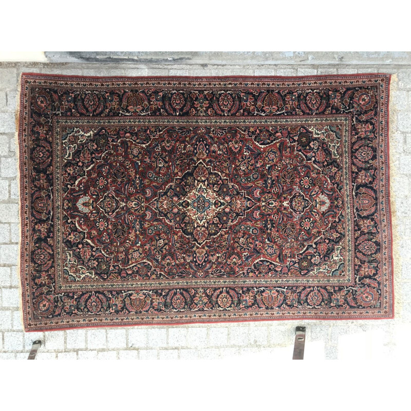 Vintage Persian Kashan rug