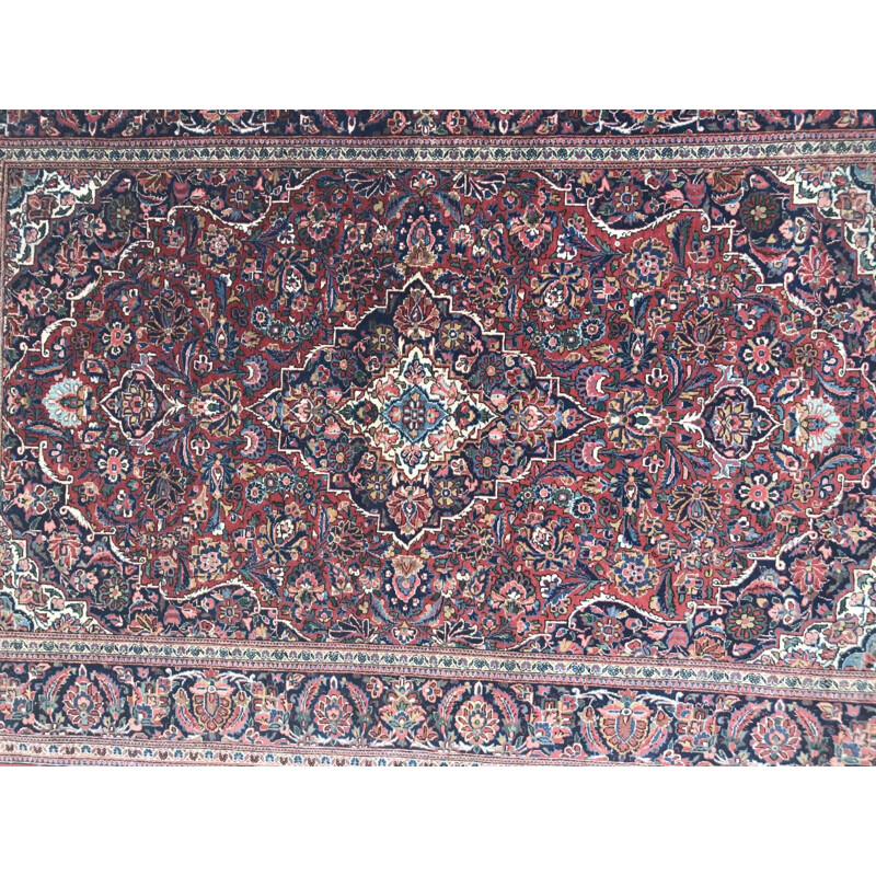 Vintage Persian Kashan rug