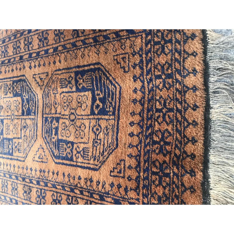 Vintage Afghan corridor rug