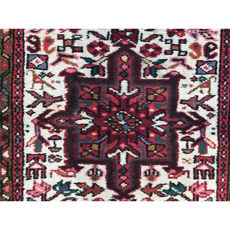 Vintage Persian Heriz rug