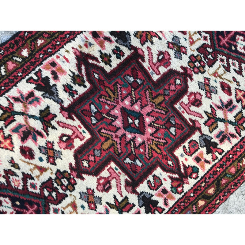 Vintage Persian Heriz rug