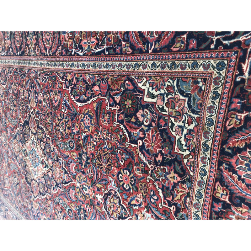 Vintage Persian Kashan rug