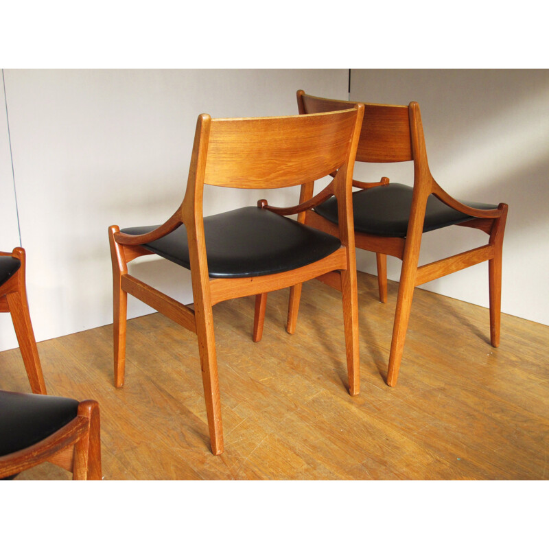 4 chairs in teak, Vestervig ERIKSEN - 1960s