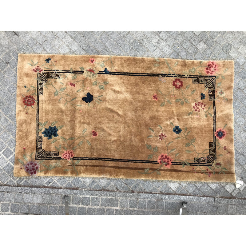 Vintage chinese handmade carpet