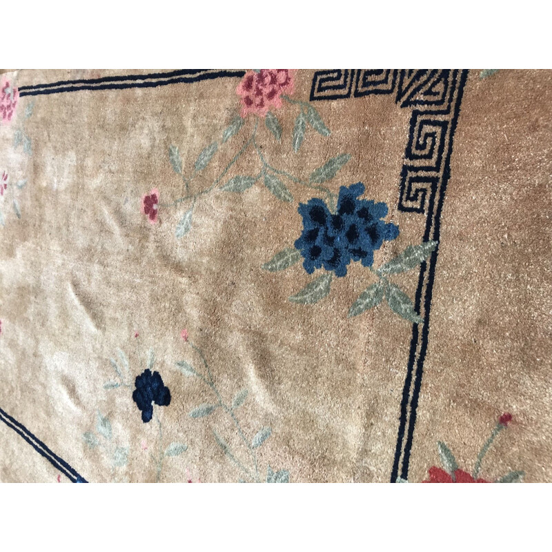 Vintage chinese handmade carpet