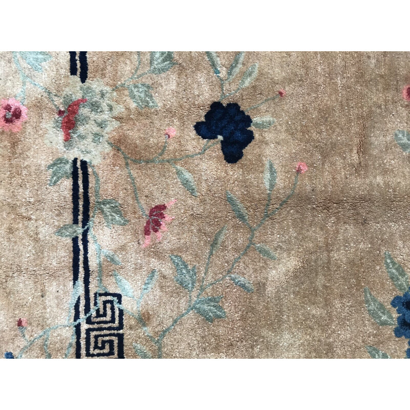 Tapis vintage chinois fait à la main